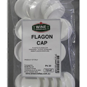 FLAGON CAP - PLASTIC PK 20 (38mm)